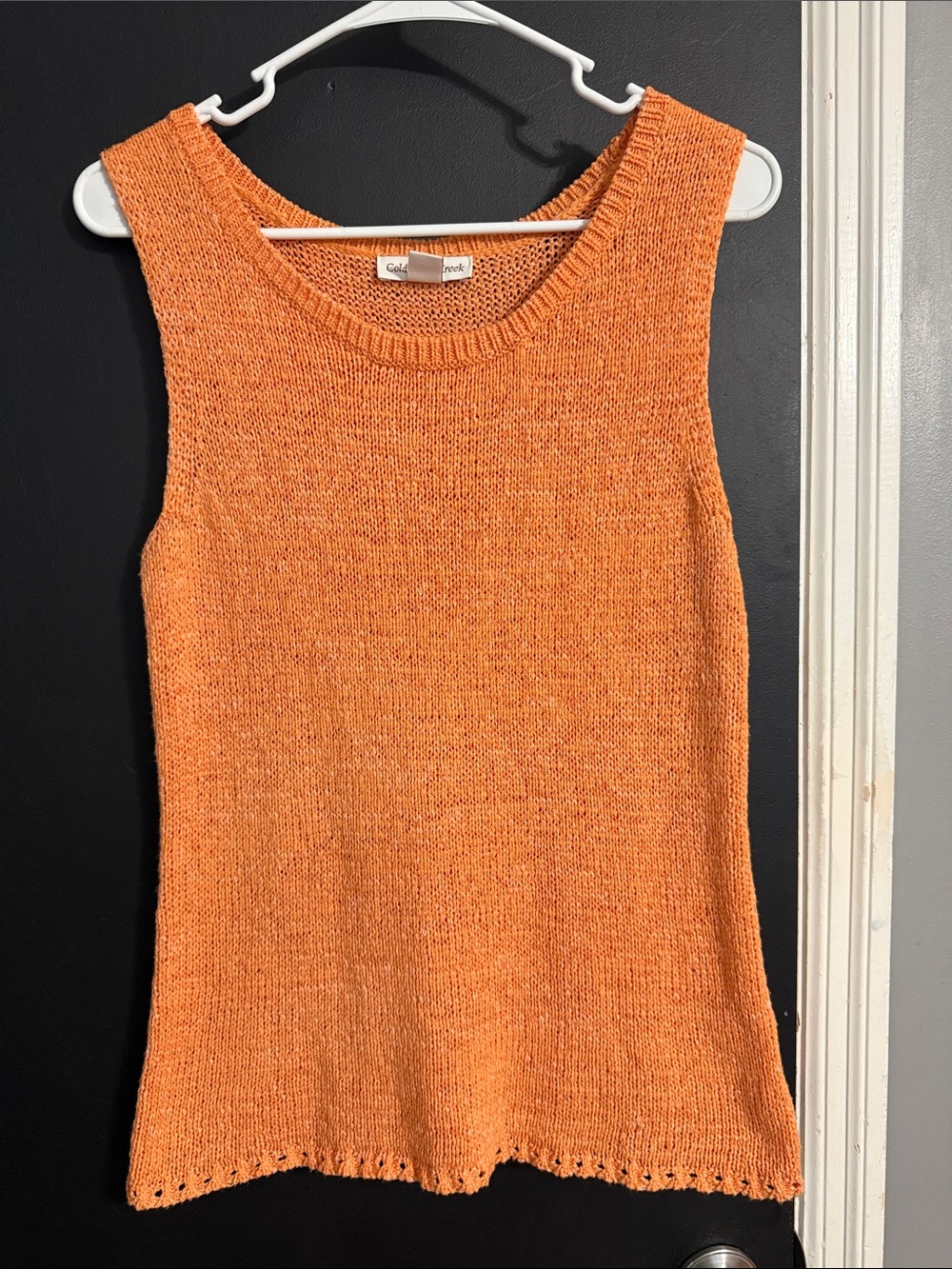 Coldwater Creek Open Weave Sleeveless Sweater Size: M 10-12